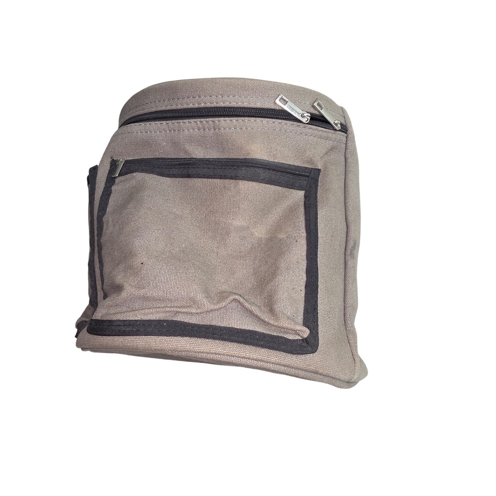 Yarn Boss Tan Canvas Knitting Crochet Project Bag Grommet Yarn Storage Tote Teal - Picture 3 of 6